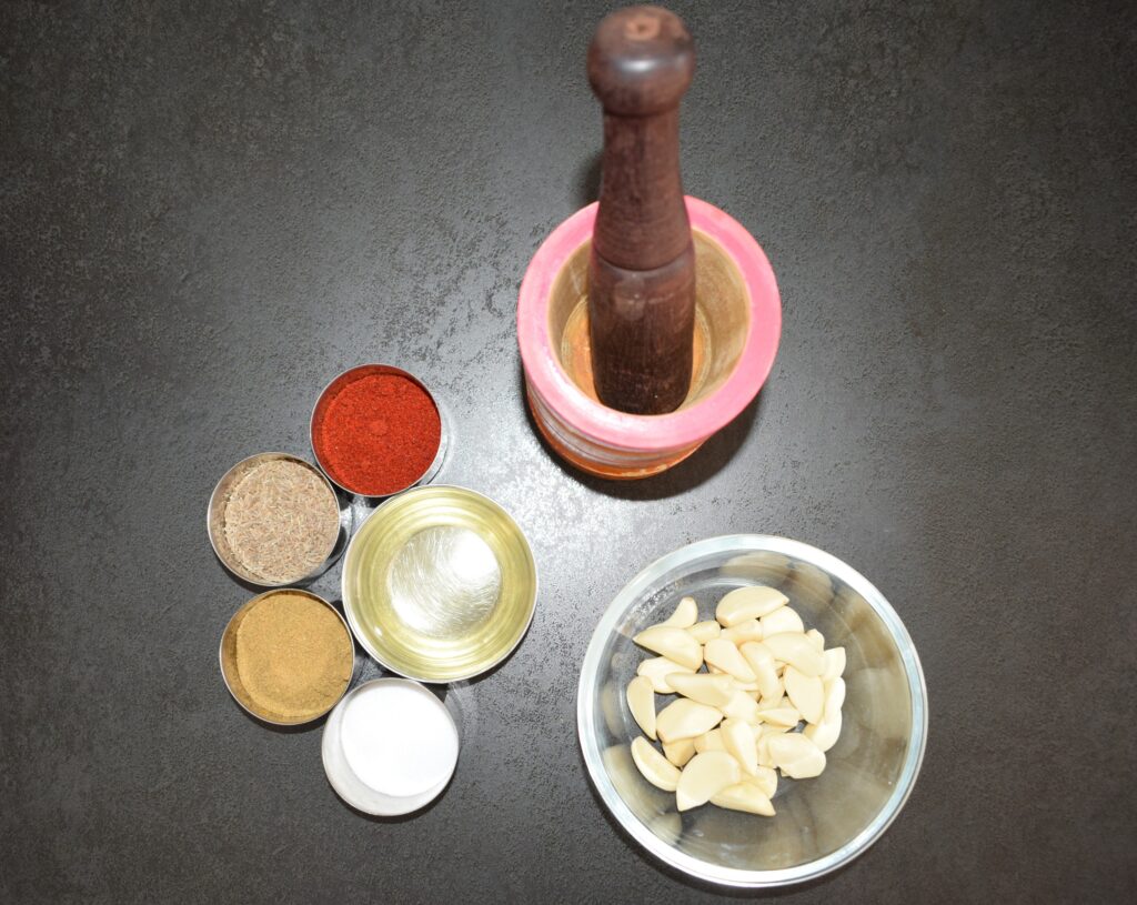 Garlic chutney - Ingredients