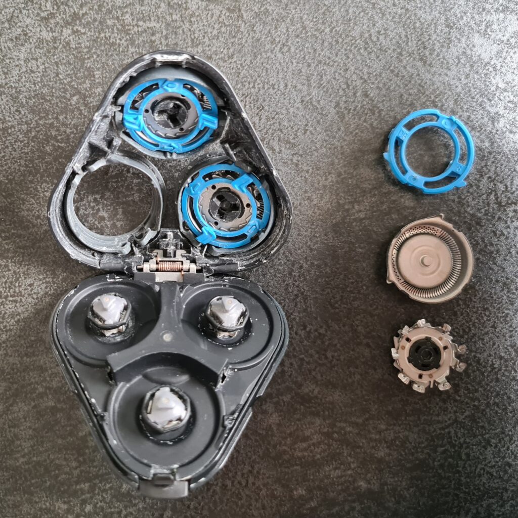 Disassembled Shaver head